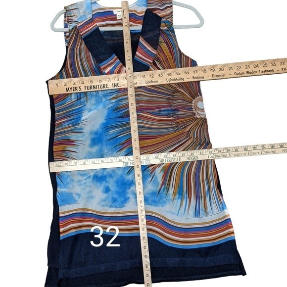 Tiny Anthropologie orange mot mini dress fun abstract print size XS - Picture 4 of 10